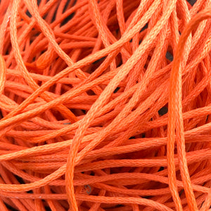 orange recycled ocean fishing line rings