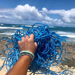 ocean cleanup blue net recycled fishing gear