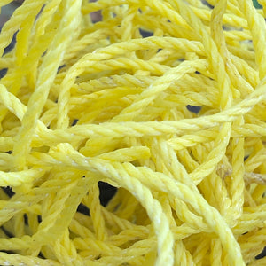 yellow fishing rope recycled ring jewelry