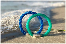 Load image into Gallery viewer, recycled ocean beach ghostnet rings 