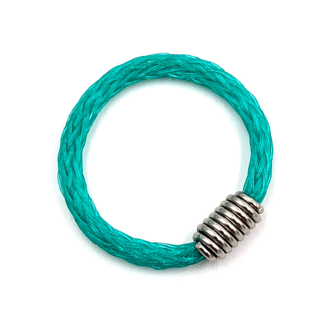sea turtle ring jewelry recycled ocean fishing nets
