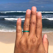 Load image into Gallery viewer, green sea turtle ring beach jewelry hawaii